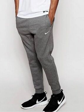 Nike Sportswear Club Fleece Tapered Charcoal Grey Jogger Sweatpants